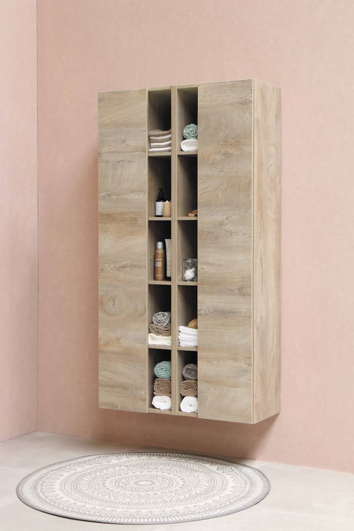 Classic Sheesham Wood Wardrobe Almira - Brass Fittings by Wooden Plus